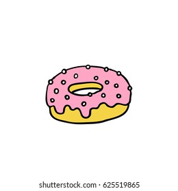 doodle icon. donut