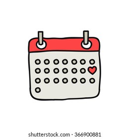 Calendar Icon Drawn High Res Stock Images Shutterstock