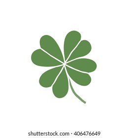 doodle icon. four-leaf clover. vector illustration