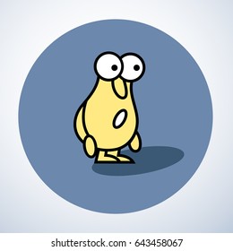 Doodle icon of funny man. Hand drawn cartoon vector illustration for business design and info graphic.