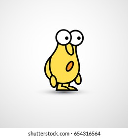 Doodle icon of funny man. Hand drawn cartoon vector illustration for business design and infographic. Emotion, feeling.