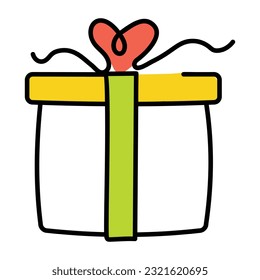 Doodle-Symbol für Geschenkbox 