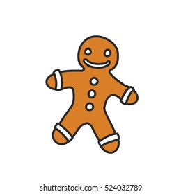 doodle icon. gingerbread. vector illustration