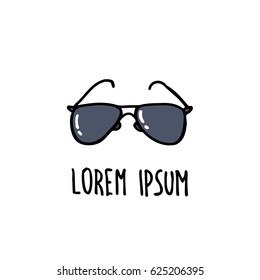 doodle icon. glasses