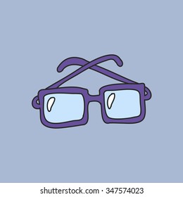 doodle icon. glasses. vector illustration