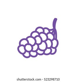 doodle icon. grape. vector illustration