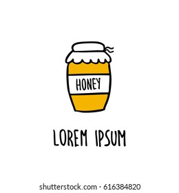 doodle icon. honey. vector illustration