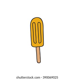 doodle icon. ice cream. vector illustration