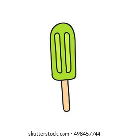 doodle icon. ice cream. vector illustration