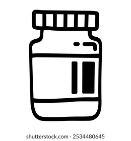 Doodle icon of jar bottle