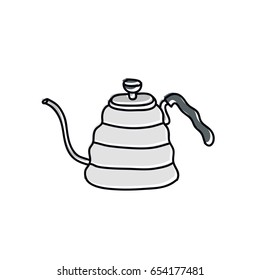 doodle icon. kettle for coffee