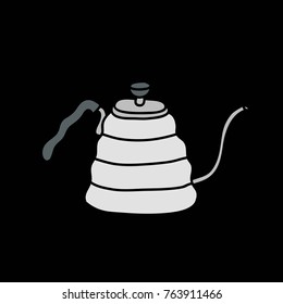 doodle icon. kettle for coffee