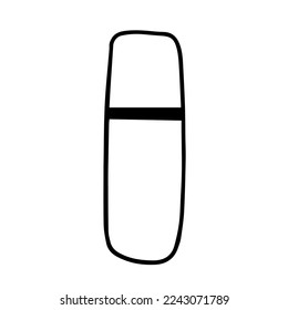 doodle icon. lipstick. vector illustration