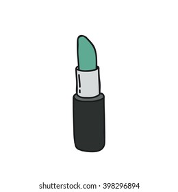 doodle icon. lipstick. vector illustration