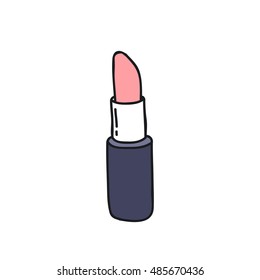 doodle icon. lipstick. vector illustration