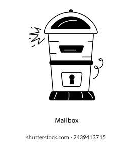 Here’s a doodle icon of mailbox 