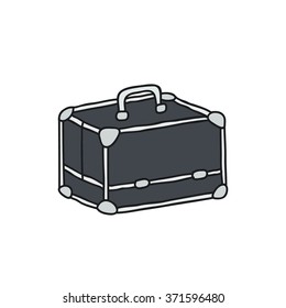 doodle icon. make-up case. vector illustration