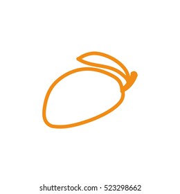 doodle icon. mango. vector illustration