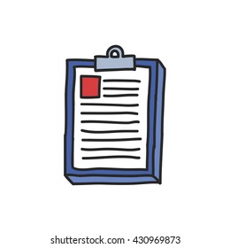 doodle icon. medical history. vector illustration