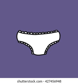 doodle icon. panties. vector illustration