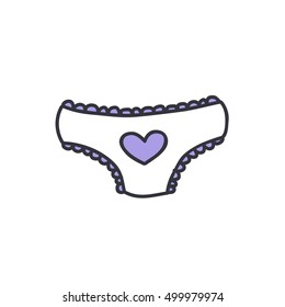 doodle icon. panties. vector illustration