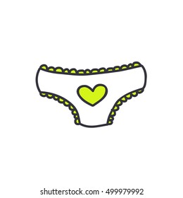 doodle icon. panties. vector illustration