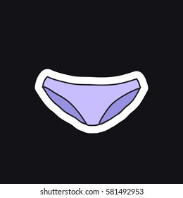 doodle icon. panties. vector illustration