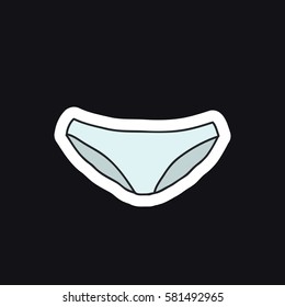 doodle icon. panties. vector illustration
