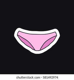 doodle icon. panties. vector illustration