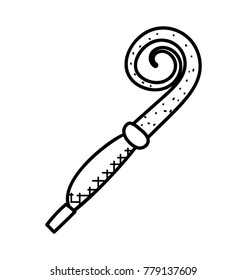 
Doodle icon of party blower, a celebration accessory
