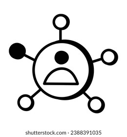 Icono de garabato de la capacidad de la persona
