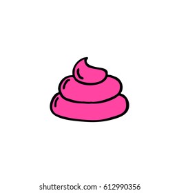 doodle icon. poo. vector illustration