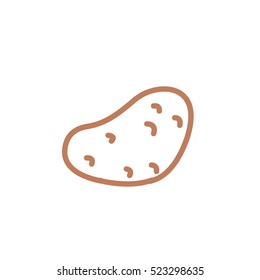 doodle icon. potato. vector illustration