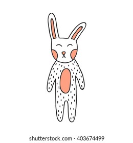 doodle icon. rabbit. vector illustration