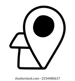 Doodle icon of restaurant location
