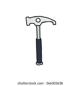 Doodle Icon Rock Hammer Vector Illustration Stock Vector (Royalty Free ...