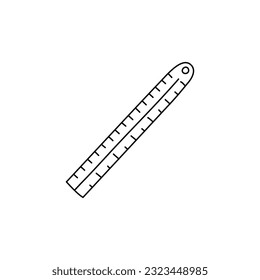 doodle icon. ruler. vector illustration