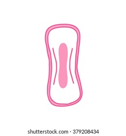 doodle icon. sanitary napkin. vector illustration