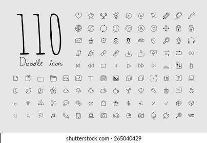 Doodle icon set