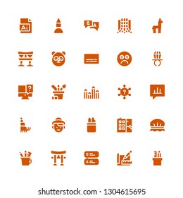 doodle icon set. Collection of 25 filled doodle icons included Pencil case, Sketch, Question, Torii, Shower cap, Graffiti, Dutch, Hermit crab, Bubble speech, Draw, Ring pop, Sad