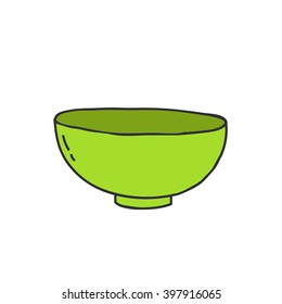 doodle icon. soup plate. vector illustration