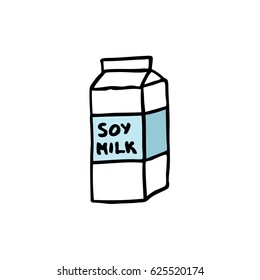 doodle icon. soy milk