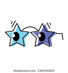Icono de gargantas de estrellas 