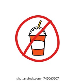 doodle icon, sticker. smoothie (milkshake). vector illustration