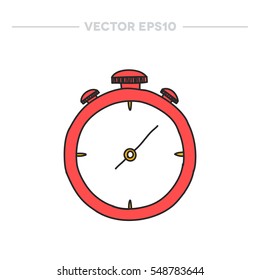 doodle icon. stopwatch. vector illustration