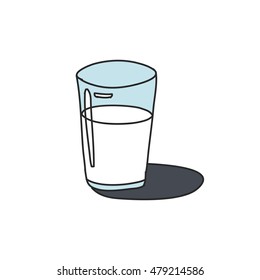 doodle icon. take away cup. milkshake or smoothie icon. vector illustration