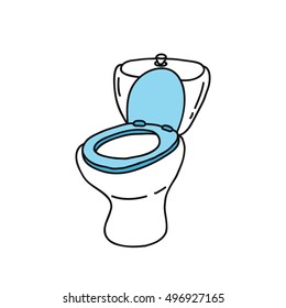 doodle icon. toilet. vector illustration