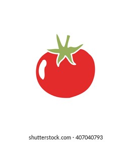 doodle icon. tomato. vector illustration