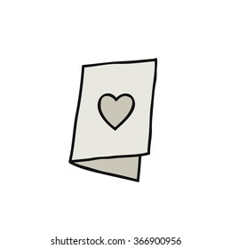doodle icon. Valentine card. vector illustration