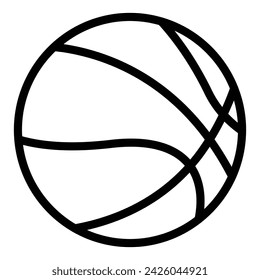 Doodle illustration of a basket ball